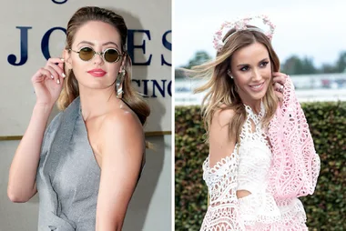 Jesinta and Bec steal the show at the Caulfield Cup