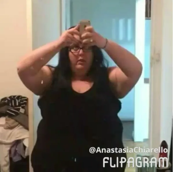 Anastasia has worked hard to transform her body