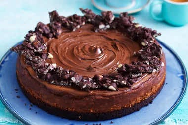 Choc-Hazelnut Crunch Cheesecake