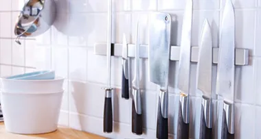 Ikea hacks their amazing magnetic knife rack