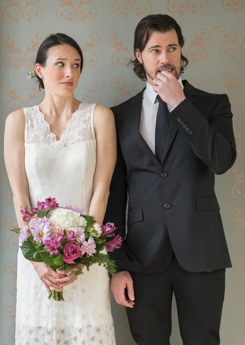 The bride is giving her wedding away for free