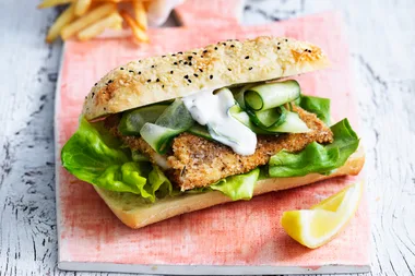 Crispy Cajun Fish Burgers