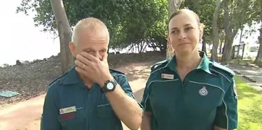 Paramedic sobs over patient he took to the beach one last time