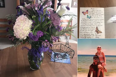 Father sends bouquet of flowers to his daughter after his death