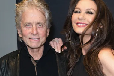 Michael Douglas makes rare public appearance alongside son Cameron