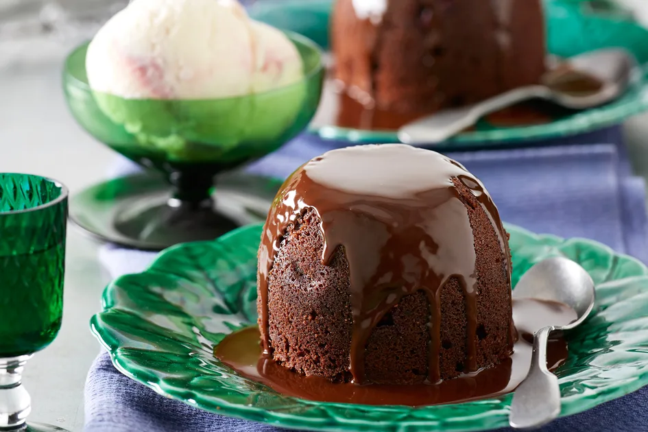Chocolate raspberry puddings recipe Recipe | New Idea