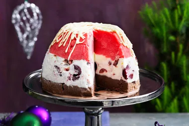 Frozen Choc Cherry & Berry Bombe