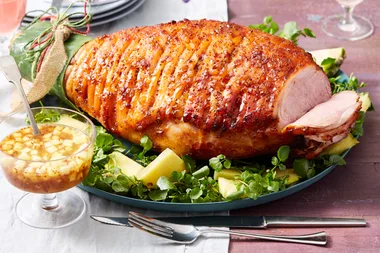 Pineapple, Ginger and Mustard Glazed Ham