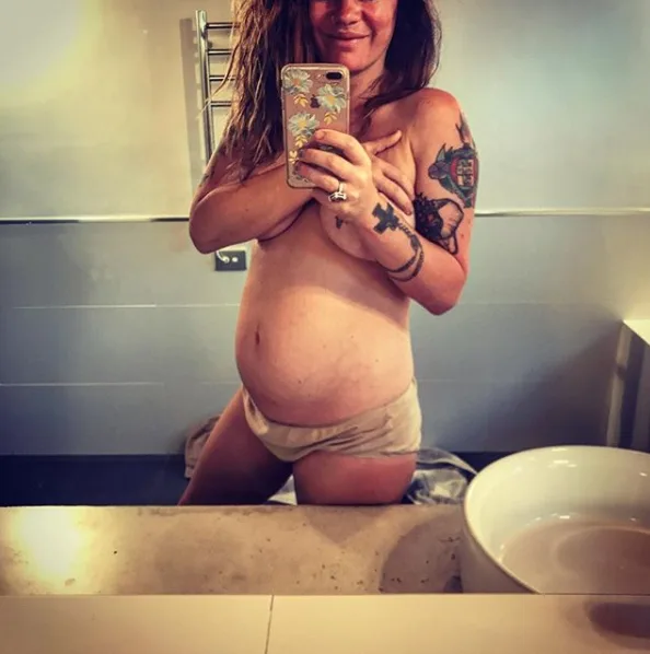Mummy blogger Constance Hall has revealed the gender of her unborn baby
