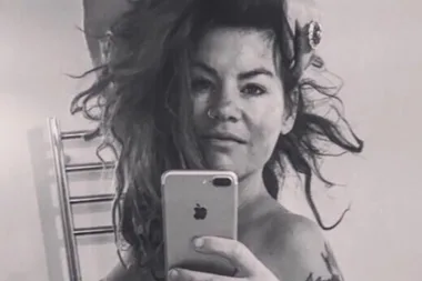 Pregnant Constance Hall shares naked photo
