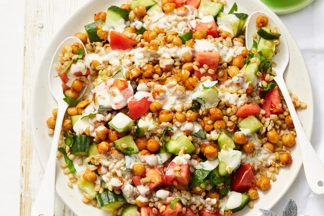 Pearl Barley and Spiced Chickpea Salad