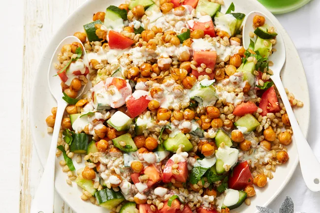 Pearl Barley and Spiced Chickpea Salad