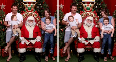 Family outing to see Santa ends in embarrassment
