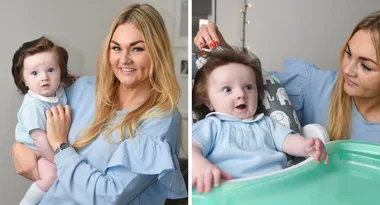 Baby’s incredible hair stops TRAFFIC