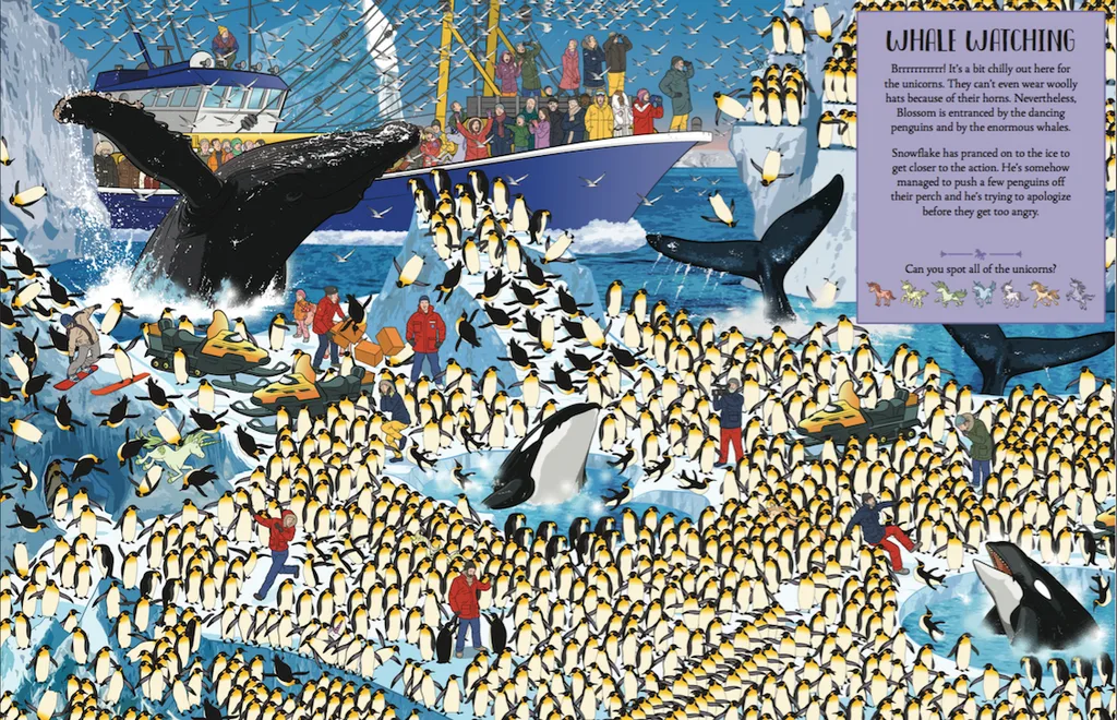 A new book Where's the Unicorn? is full of search and find puzzle pictures