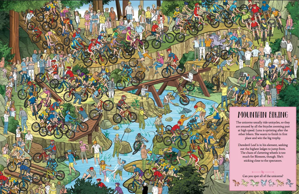 A new book Where's the Unicorn? is full of search and find puzzle pictures