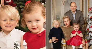 Royal twins of Monaco are so adorable in their family Christmas card