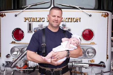 Fireman adopts newborn baby girl after delivering her during a call-out