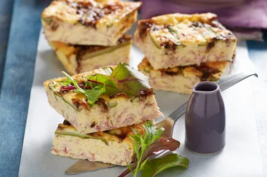 Crustless Asparagus Quiche Lorraine