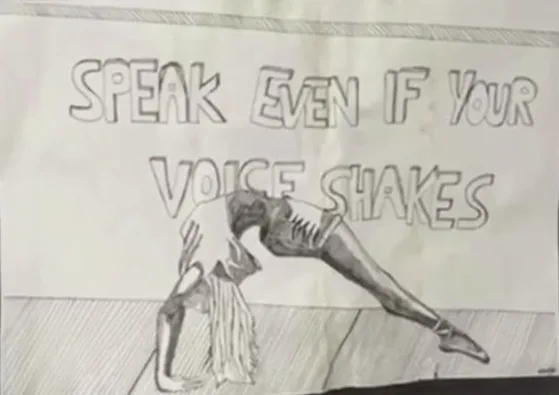 Dolly's parents have shared her last sketch