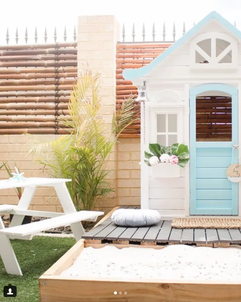 Britney Fair transformed a bargain Kmart cubby into a chic beach house