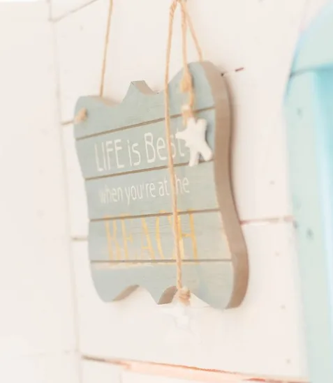Britney Fair transformed a bargain Kmart cubby into a chic beach house