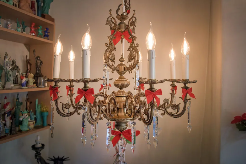 Amanda is in love with her vintage chandelier