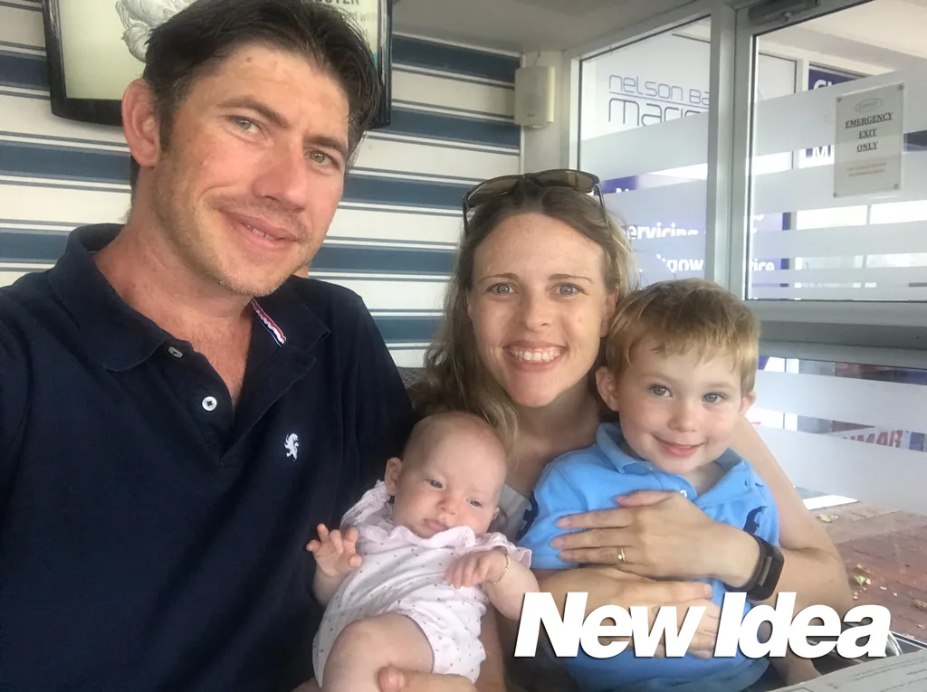 Cathie and John with their two children
