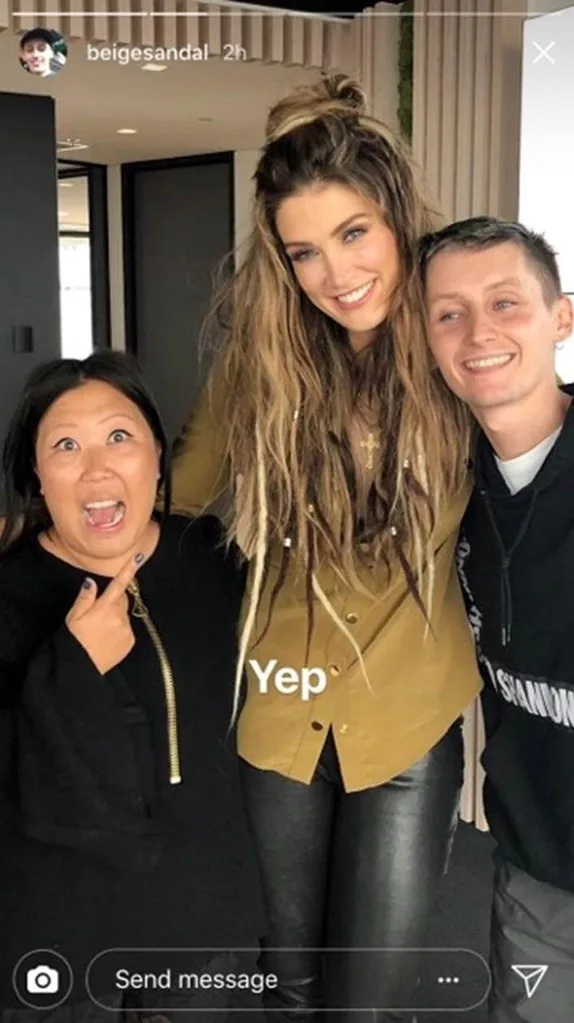 Delta Goodrem hair