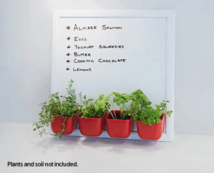 Aldi's magnetic whiteboard planter