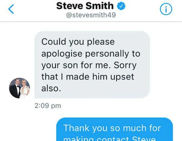Steve Smith Apology