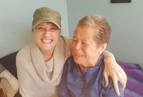 My wife Di and my mum Susan
