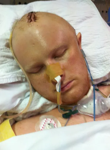 A week after our wedding my husband was in a coma