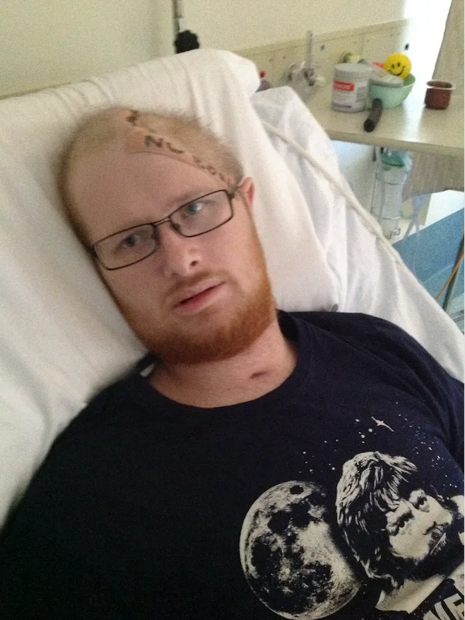 A week after our wedding my husband was in a coma