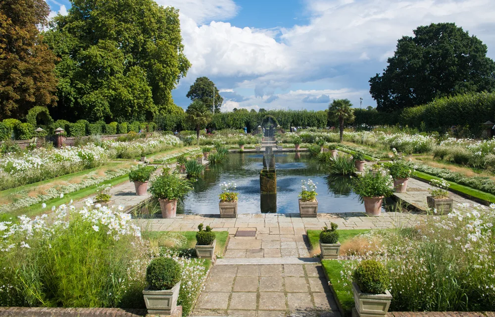 white garden