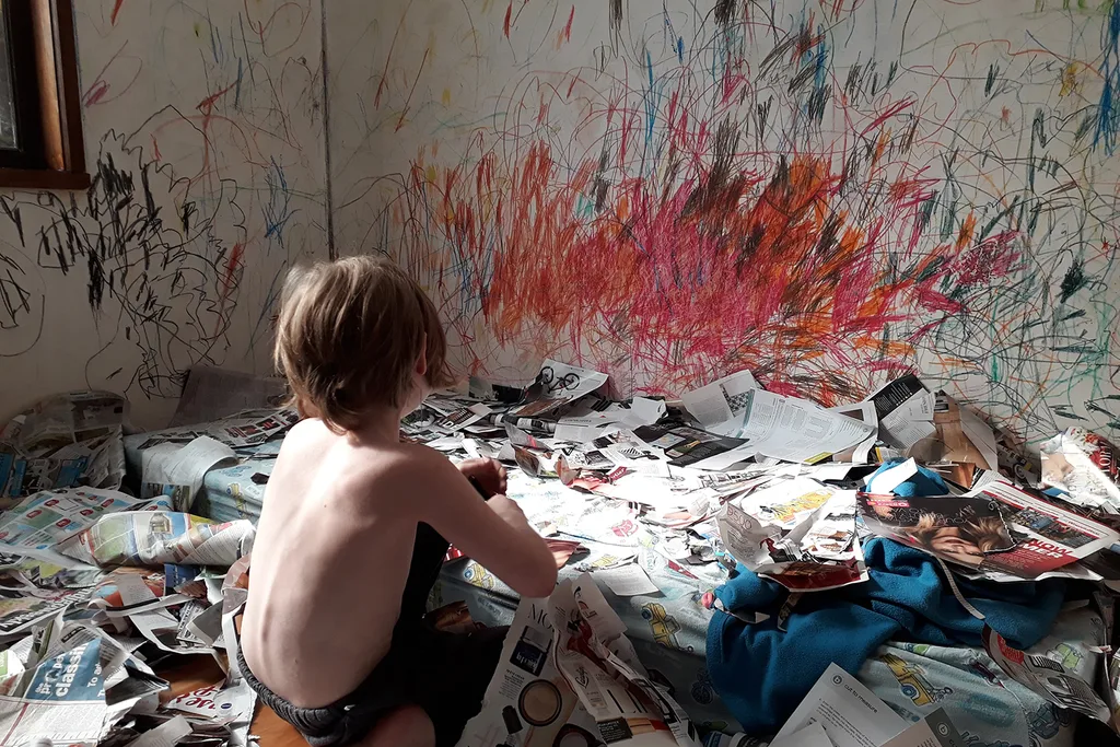 room torn up