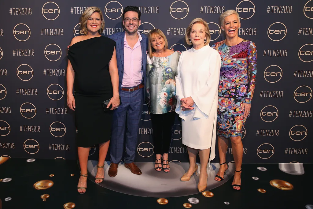 Sarah Harris, Joe Hildebrand, Denise Drysdale, Ita Buttrose and Jessica Rowe