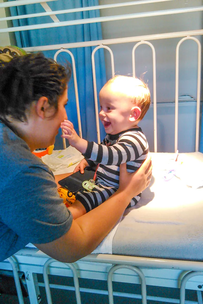 in hospital