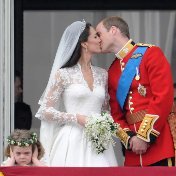 Kate and Will's balcony kiss photo went viral because of their smooch - and Grace's scowling face