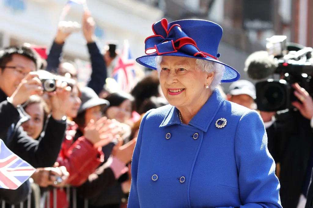 The Queen is tipped to wear blue on the big day