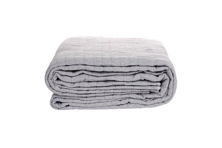 House & Home Silver Stonewash Coverlet Set