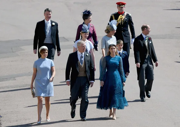 Princess Beatrice also wore blue