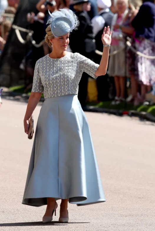 The Countess of Wessex opted for a two-piece ensemble