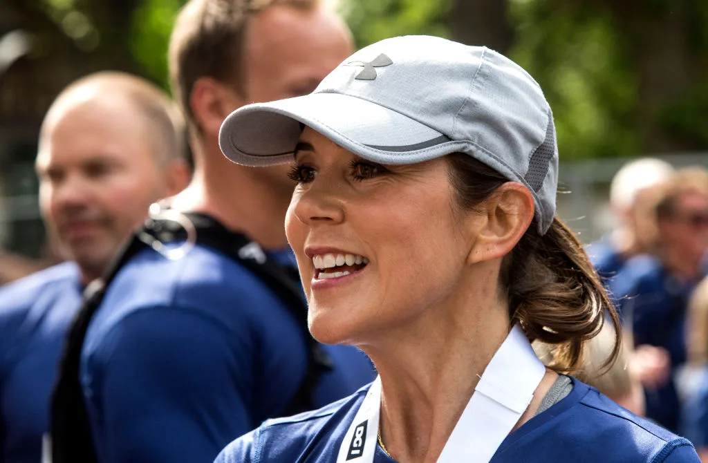 Princess Mary takes part in fun run for her husband's 50th
