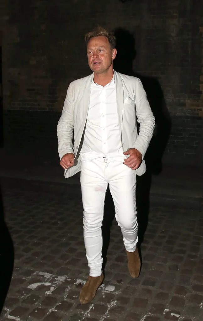 Jason appeared to have a stain on his jeans by the time he left