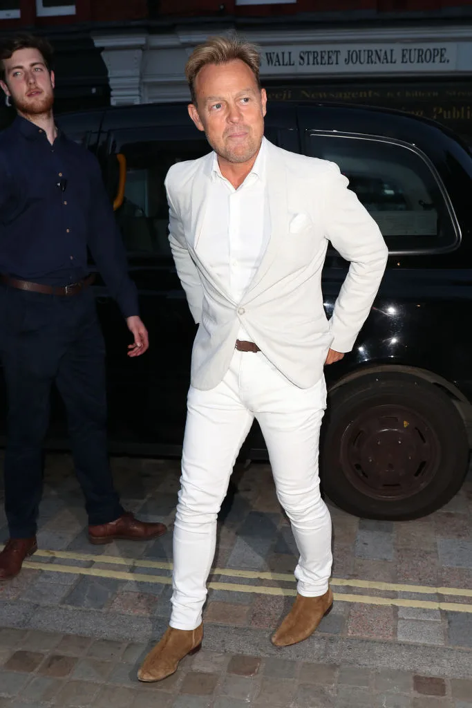 Jason Donovan arrives at Kylie Minogue's 50th birthday