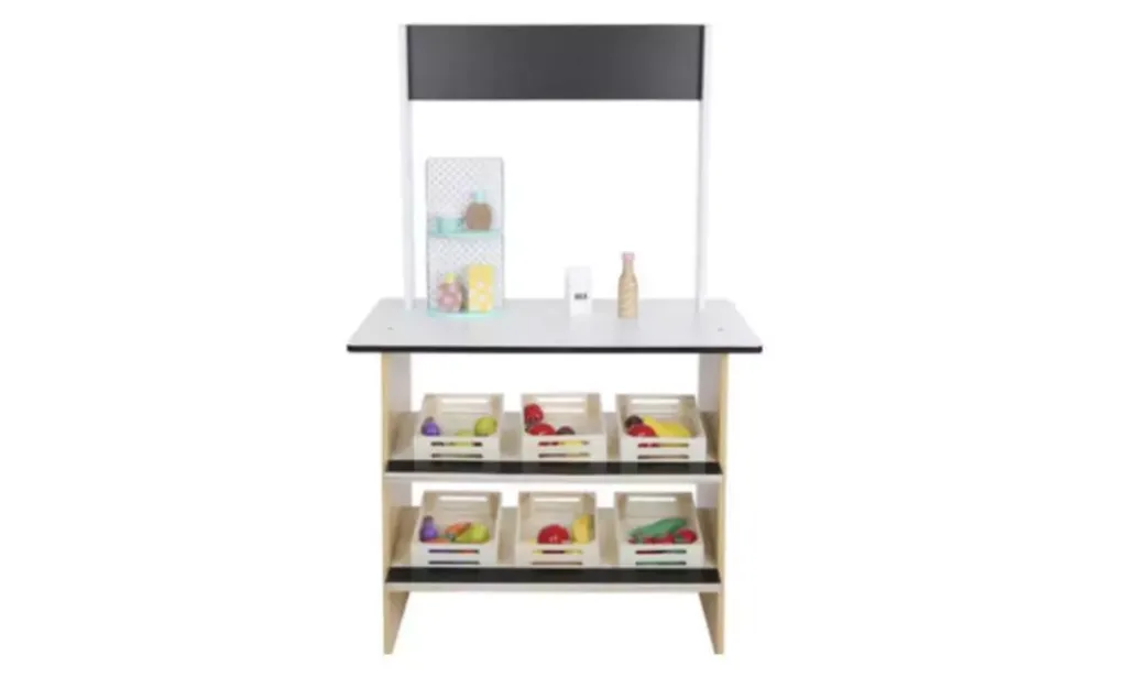 Wooden Market Stall Playset, $69