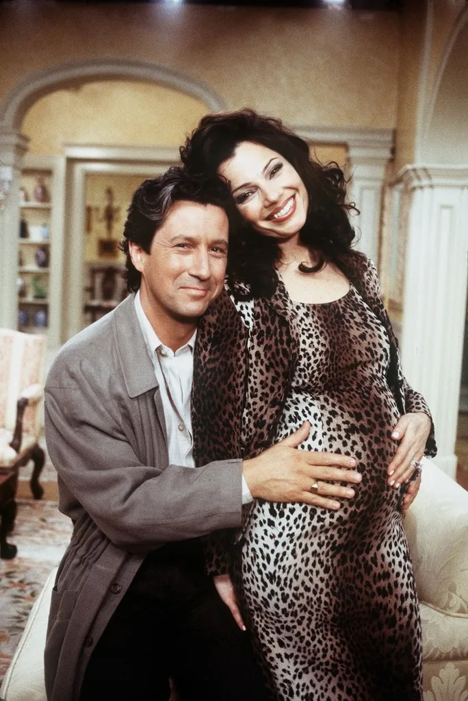 Charles Shaughnessy and Fran Drescher star in 'The Baby Shower', an episode of The Nanny