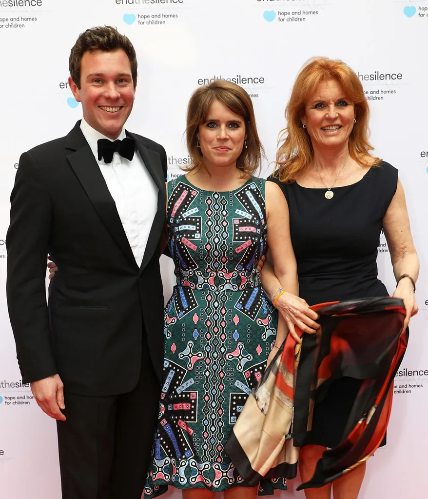 Jack Brooksbank, Princess Eugenie and Sarah Ferguson