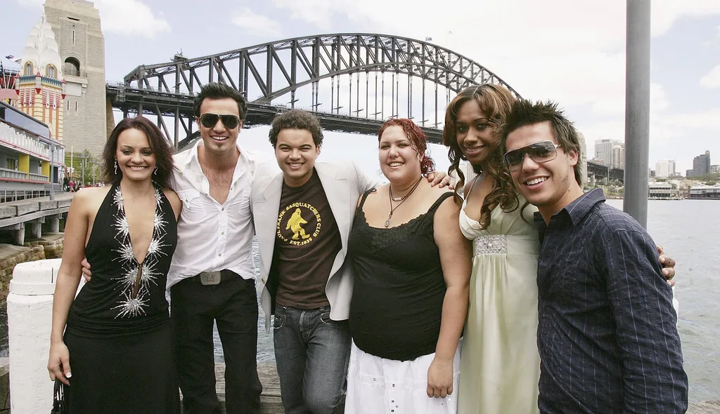 Idols from left: Cosima, Shannon, Guy, Casey, Paulini, and Anthony Callea.